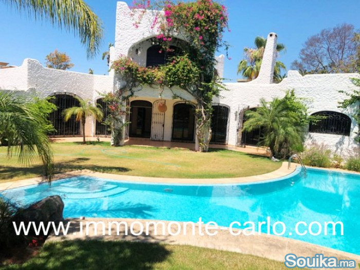 Jolie villa avec piscine à louer à Hay Riad