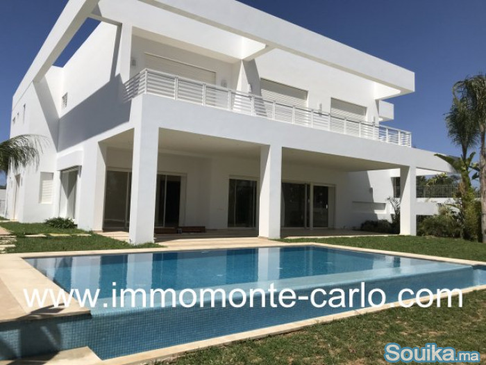 Villa haut standing neuve avec piscine à souissi