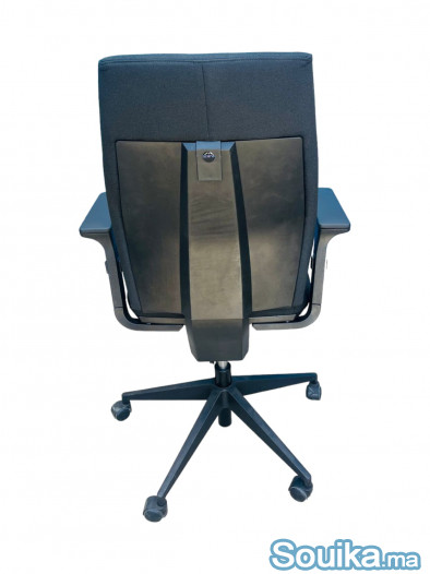 Fauteuil de bureau SOKOA Sedna tissu noir