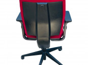 Fauteuil de bureau SOKOA Sedna tissu rouge promo