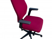 Fauteuil de bureau SOKOA Sedna tissu rouge promo