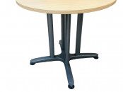 Table ronde Strafor 80cm finition chêne