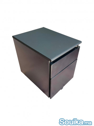 Caisson bas à roulette Steelcase noir finition top