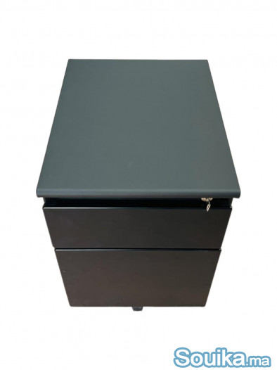 Caisson bas à roulette Steelcase noir finition top