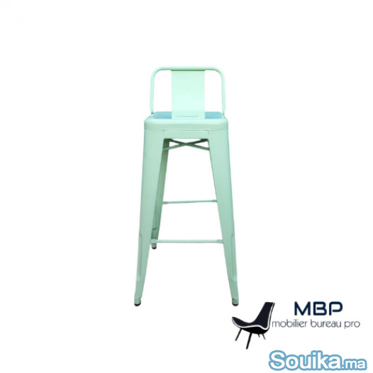 Tabouret de bar Tolix bleu