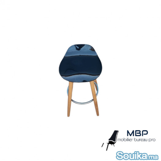 Tabouret de bar nordique en bois massif -Promotion