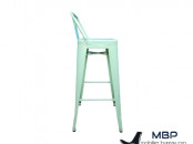 Tabouret de bar Tolix bleu