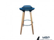 Tabouret de bar nordique en bois massif -Promotion