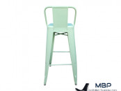 Tabouret de bar Tolix bleu