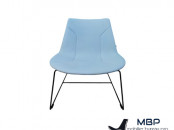 Chaise Lounge Chic Profim - Bleu Tissu