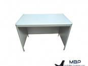 Bureau droit de travail finition aluminium Stielow