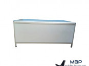 Bureau droit de travail finition aluminium Stielow