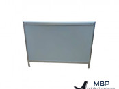 Bureau droit de travail finition aluminium Stielow