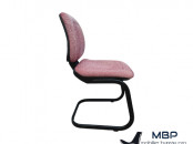 Chaise visiteur Magenta tissu bordeau promo