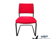 Chaise visiteur luge Magencia Soya rouge promo