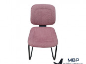 Chaise visiteur Magenta tissu bordeau promo