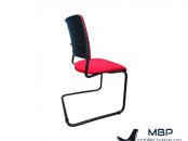 Chaise visiteur luge Magencia Soya rouge promo