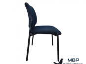 Ensemble 3 chaises visiteur noir empilable promo