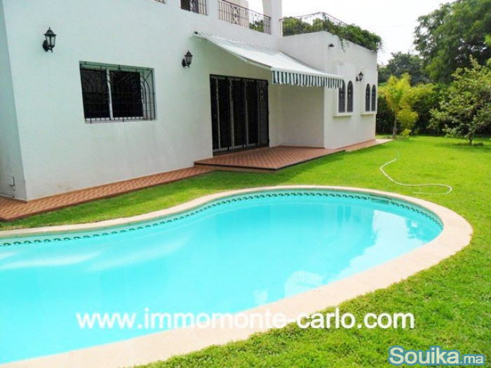 Villa avec piscine à louer à Hay Riad RABAT