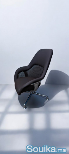 Fauteuil Coalesse by Steelcase cuir marron